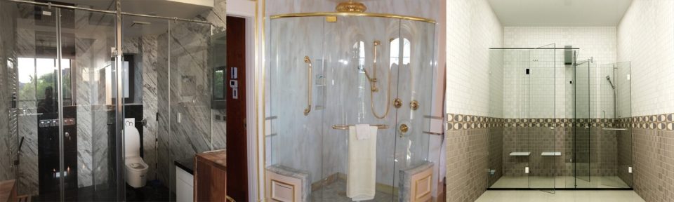 Phòng tắm kính, vách tắm kính phủ nano