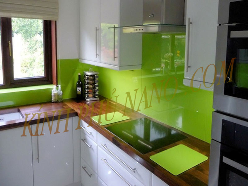 Bảng báo giá kính sơn màu ốp bếp tại Hà Nội mới nhất - Kính phủ nano - Gương trang trí mài cạnh Nhật Hằng