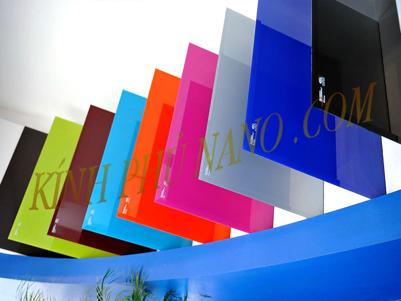 Bảng màu kính sơn ốp bếp cường lực chịu nhiệt
