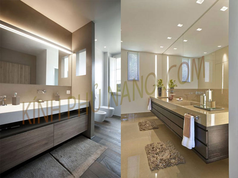 Gương vệ sinh đẹp cho nhà phố