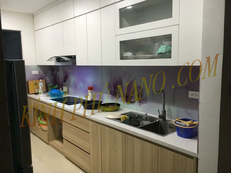 Bảng báo giá kính sơn màu ốp bếp tại Hà Nội mới nhất - Kính phủ nano - Gương trang trí mài cạnh Nhật Hằng