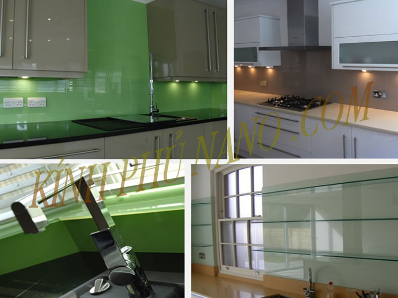 Bảng báo giá kính sơn màu ốp bếp tại Hà Nội mới nhất - Kính phủ nano - Gương trang trí mài cạnh Nhật Hằng